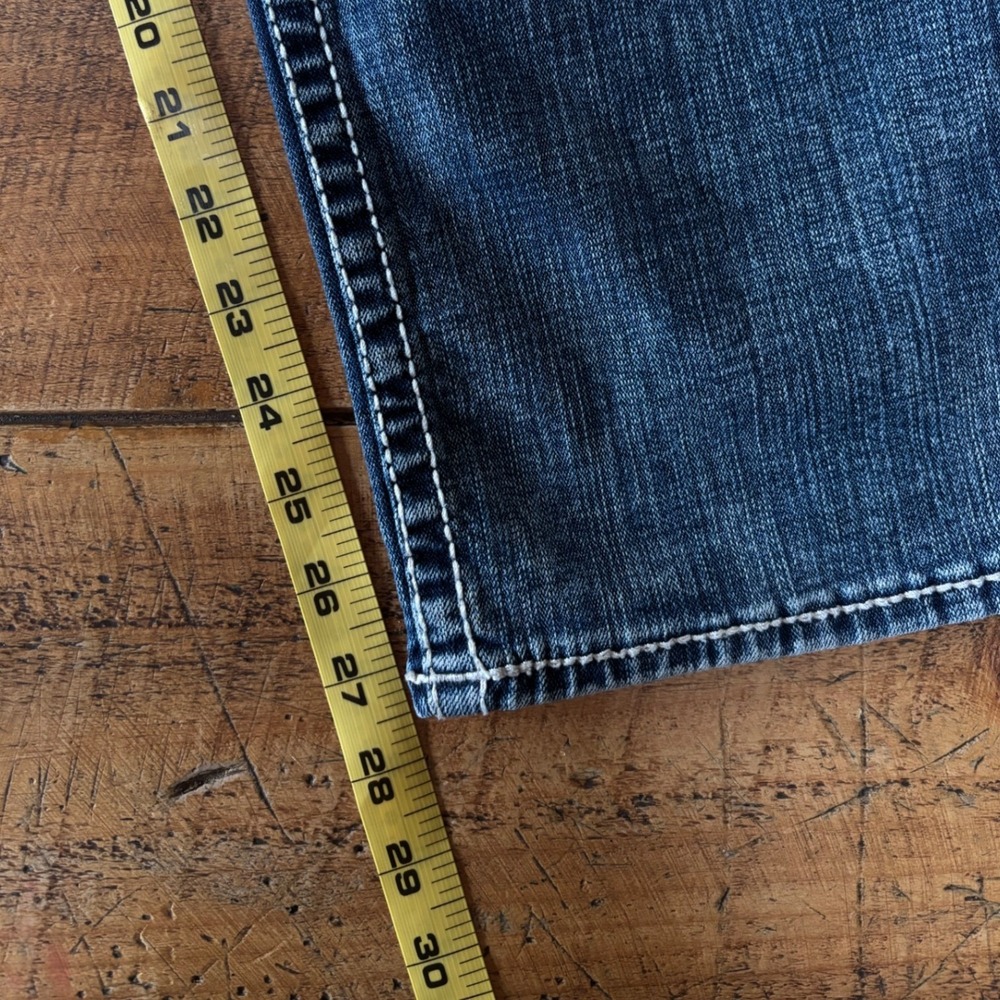 Salvage Mens Mayhem Straight Regular Fit Blue Denim Jeans Size 36 Short - Picture 9 of 11